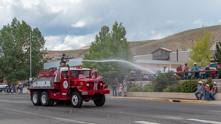 Dubois, WY July 4th Parade Firetruck
