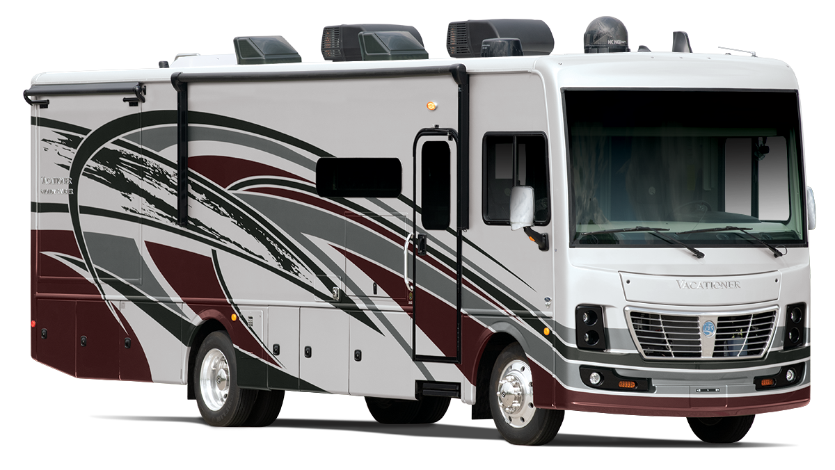 The holiday rambler vacationer class a motorhome.